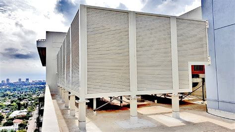 screen house with metal roof|mechanical equipment screen walls.